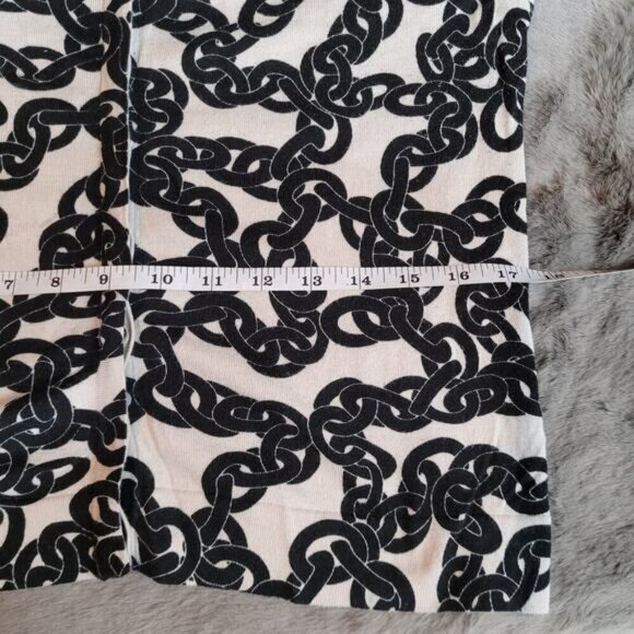 Diane Von Furstenberg Petite Brandy Chain Silk Blend Cardigan - Size Medium - Picture 7 of 10